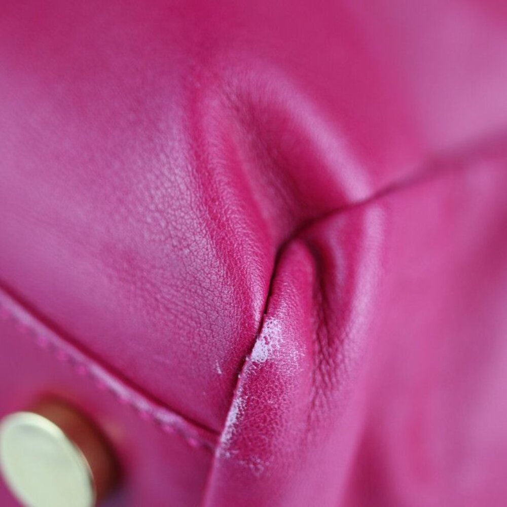 Saint Laurent Paris Vaulisse Tote Bag Leather Suede Fuchsia Pinkish - Picture 6 of 9